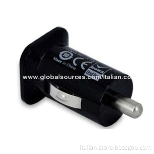 Mini Car Charger with Dual USB Port, 3A